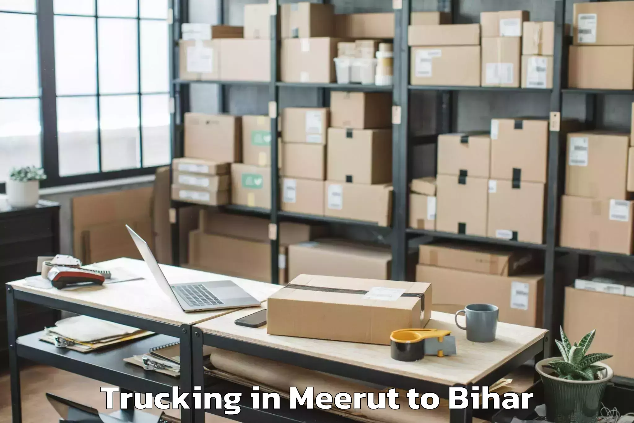 Reliable Meerut to Bikramganj Trucking